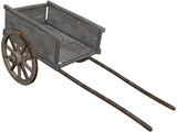Horse Cart 3D Model preview