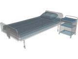 Hospital Bed 3D Model