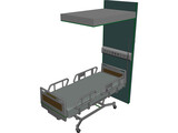 Hospital Bed Hillrom 3D Model preview