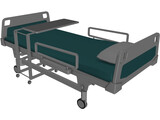 Hospital Bed 3D Model