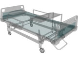 Hospital Bed 3D Model