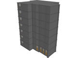 Hospital Building 3D Model preview