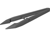 Hospital Tweezer 3D Model preview