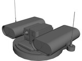 HOT Anti Tank Missile Turret 3D Model preview