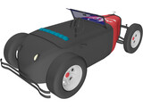 Hot-Rod Flamming 3D Model