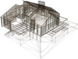 House One Story 3D Model