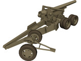 Howitzer (203 mm) 3D Model preview