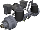 HT300-19-004 Hendrickson Suspension 3D Model preview