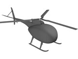 Hughes 500 3D Model