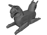 Huma Bird Ancient Persian Sculpture 3D Model preview