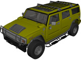 Hummer H2 (2003) 3D Model preview