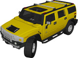 Hummer H2 3D Model preview