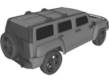 Hummer H3 3D Model
