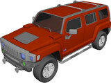 Hummer H3 3D Model preview