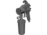 HVLP Spray Gun Bottom Feed 3D Model preview