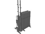 Hydraulic Accumulators Block 3D Model