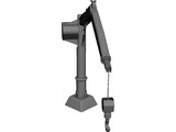 Hydraulic Crane 3D Model preview
