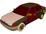 Hyundai Accent (1995) 3D Model preview