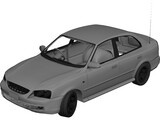 Hyundai Accent (2000) 3D Model preview