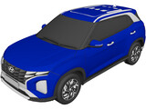 Hyundai Creta (2022) 3D Model preview