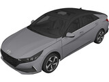 Hyundai Elantra (2021) 3D Model preview