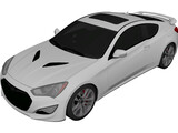 Hyundai Genesis Coupe (2013) 3D Model preview