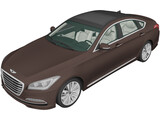 Hyundai Genesis G380 (2014) 3D Model preview