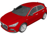 Hyundai i30 (2019) 3D Model preview