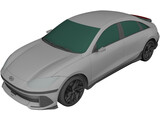 Hyundai IONIQ 6 3D Model preview