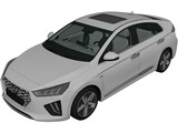 Hyundai Ioniq Hybrid (2019) 3D Model preview