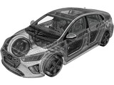 Hyundai Ioniq Hybrid (2019) 3D Model