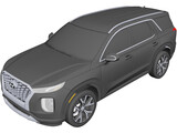 Hyundai Palisade (2020) 3D Model preview
