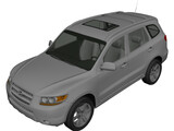 Hyundai Santa Fe (2006) 3D Model preview