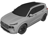 Hyundai Santa Fe (2021) 3D Model preview