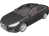 Hyundai Sonata (2018) 3D Model preview