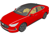 Hyundai Sonata (2020) 3D Model preview