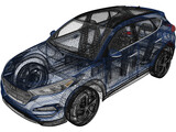 Hyundai Tucson (2016) 3D Model