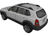 Hyundai Tucson V6 (2005) 3D Model preview