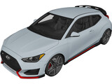 Hyundai Veloster (2019) 3D Model preview