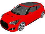 Hyundai Veloster Turbo (2013) 3D Model preview