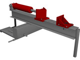 I Beam Log Splitter 3D Model preview