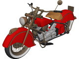 Indian Chief 348 3D Model preview