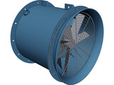 Industrial Fan 3D Model preview