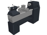 Industrial Lathe 3D Model preview