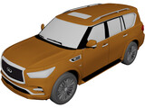 Infiniti QX80 (2021) 3D Model preview