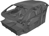 Alfa Romeo MiTo Interior (2009) 3D Model preview