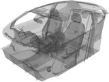 Alfa Romeo MiTo Interior (2009) 3D Model