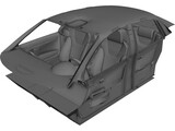 Interior Audi RS4 (2006) 3D Model preview