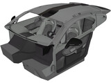 Interior Bentley Continental Supersport 3D Model