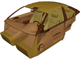 Interior BMW 330i 3D Model preview